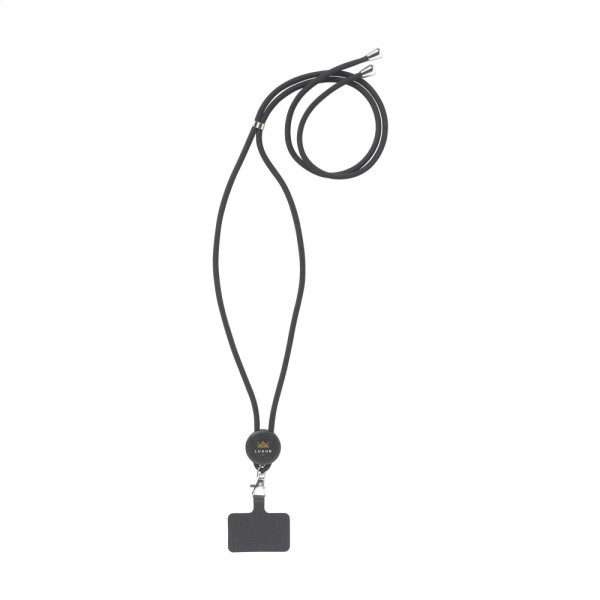 Lace Lanyard GRS RPET 0,5 cm telefon nøkkelbånd