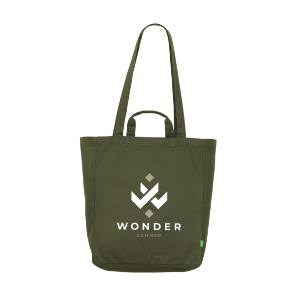 Organic Cotton Canvas Tote Bag Colour (280 g/m²) pose